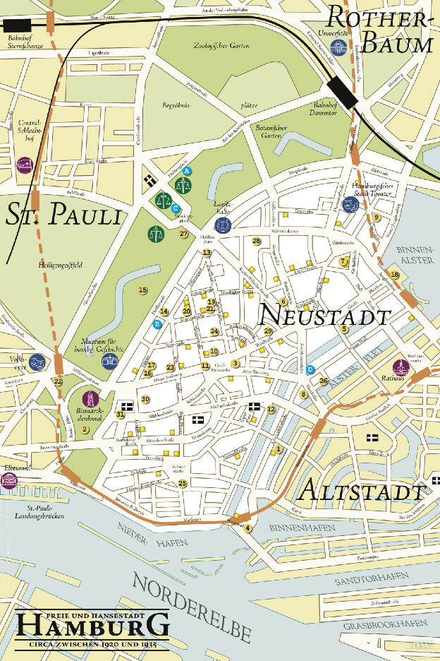 Historischer Stadtplan Neustadt 