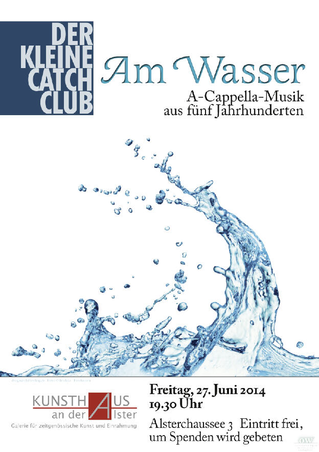 Konzertplakat „Am Wasser“