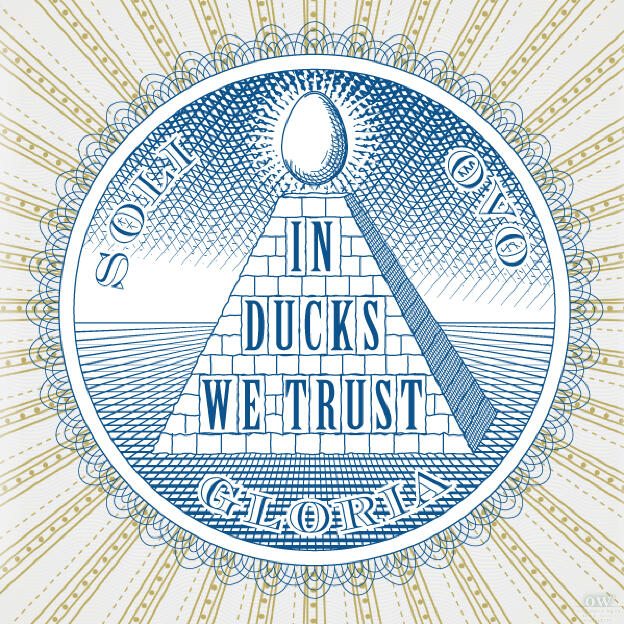 Siegel „In Ducks we Trust“